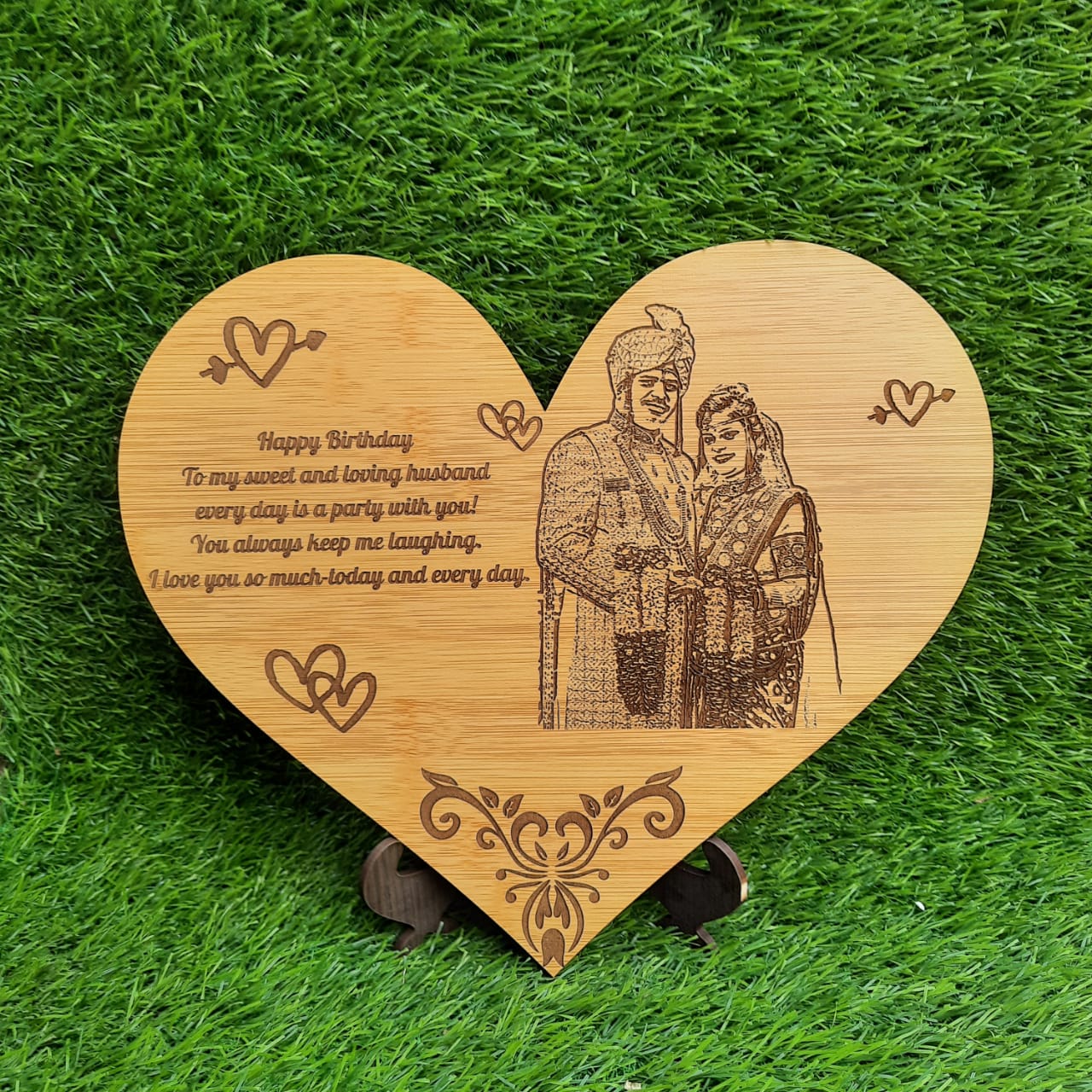 HEART PHOTO PLAQUE
