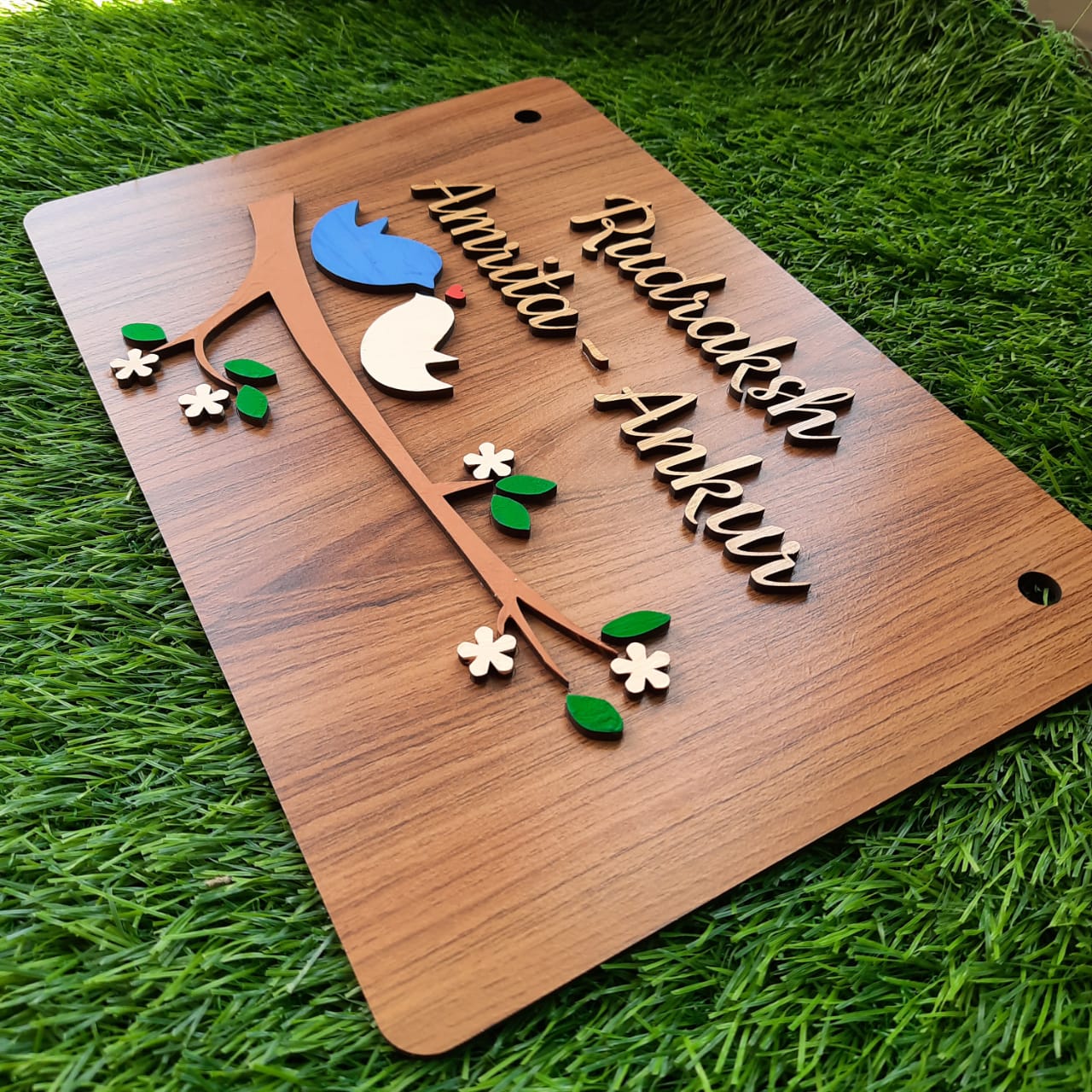 HAND-PAINTED NAMEPLATE - RECTANGLE