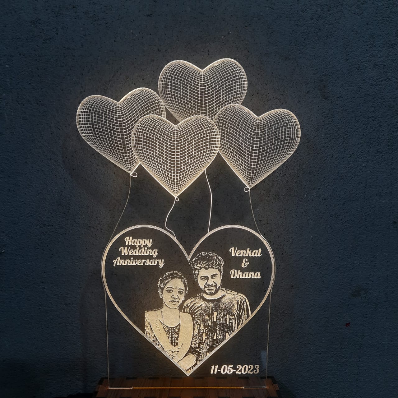 PHOTO ENGRAVED ILLUSION LAMP