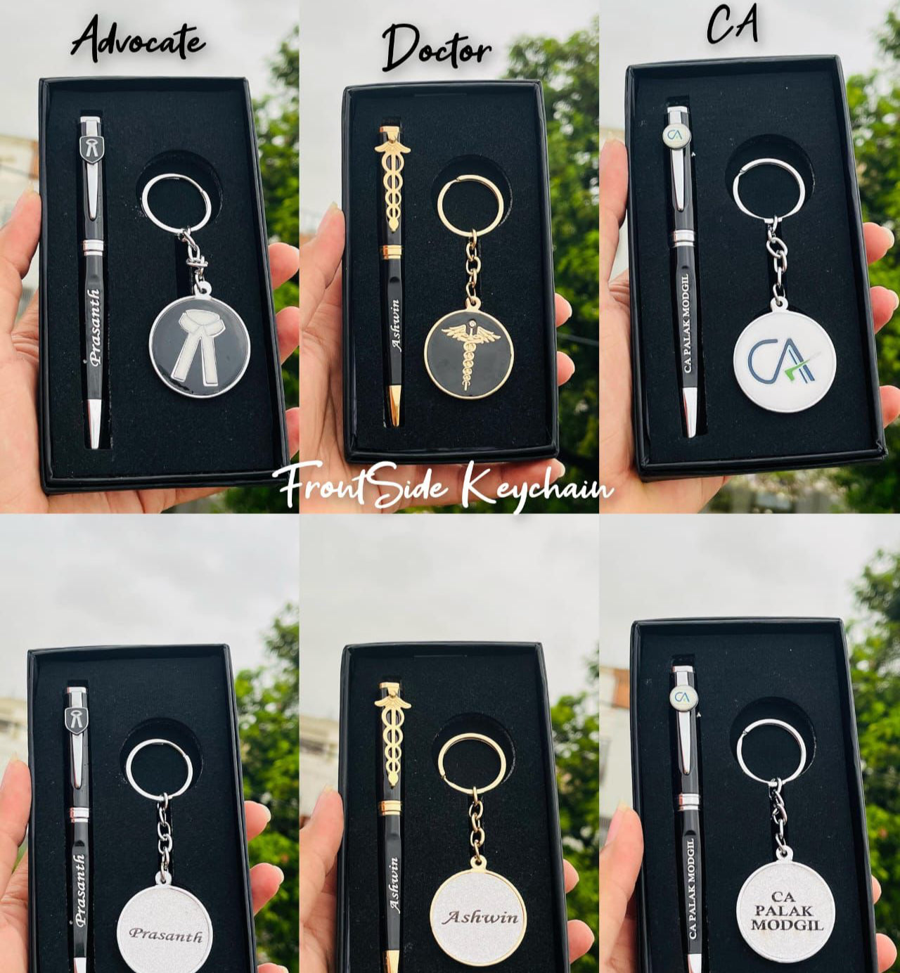 PROFESSIONAL PEN & KEYCHAIN SET FOR CA, DOCTORS & ADVOCATES.