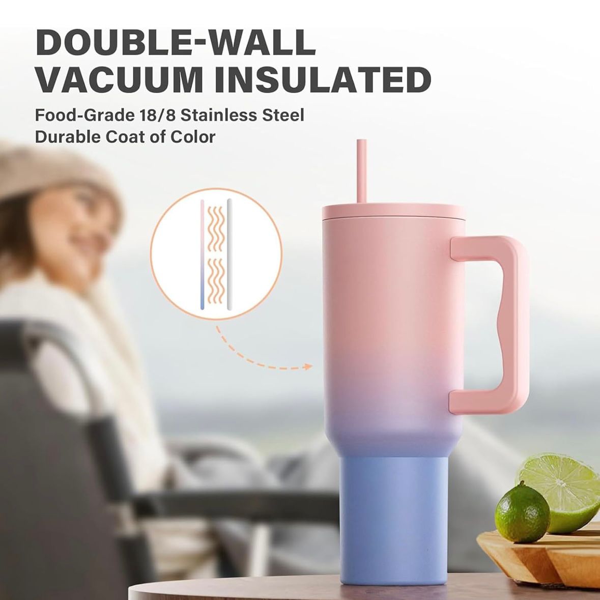 Premium quality tumbler (The Quencher Insulated Stanley)