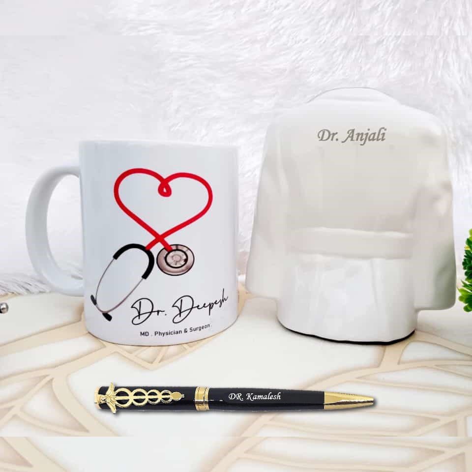 ๐ *DOCTOR PEN STAND + DOCTOR WHITE MUG + DOCTOR PEN COMBO:*