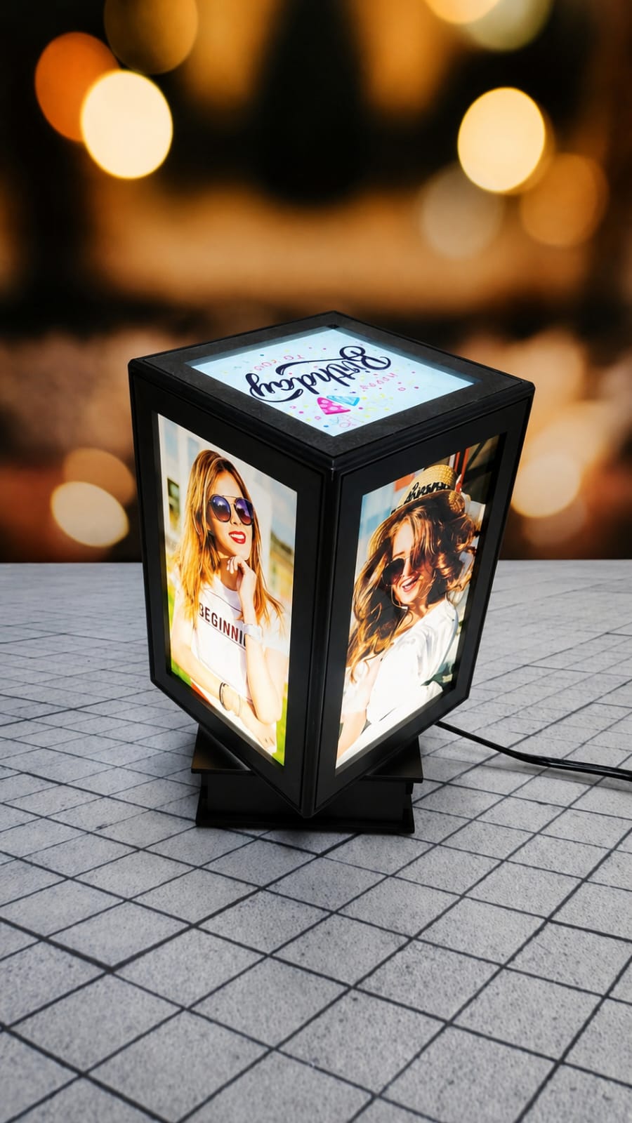 ALPHA REVOLVING PHOTO LAMP 💝