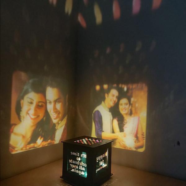 ANNIVERSARY REVOLVING PHOTO SHADOW BOX