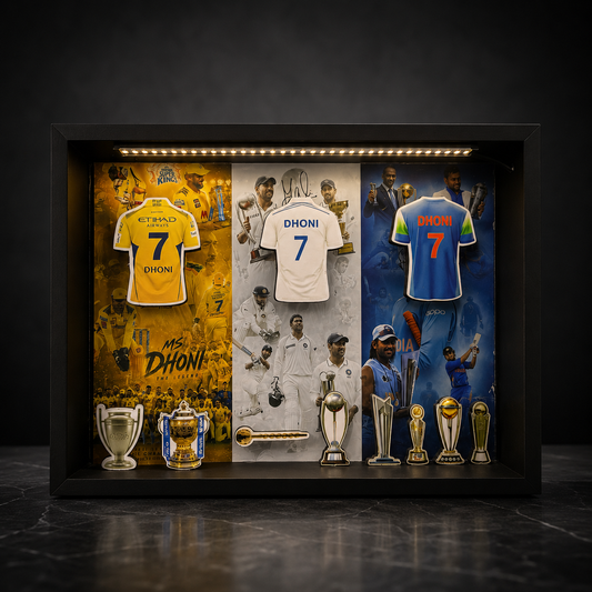 Legend Tribute MS Dhoni 3D Frame