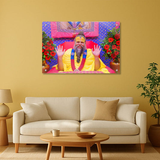 Shree Premanand Maharaj Ji Acrylic Wall Frame.