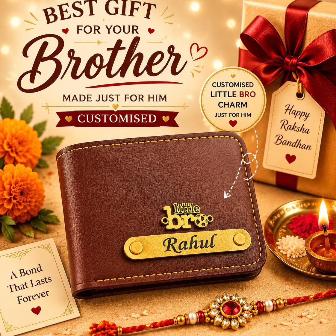 Wallet and Rakhi combo