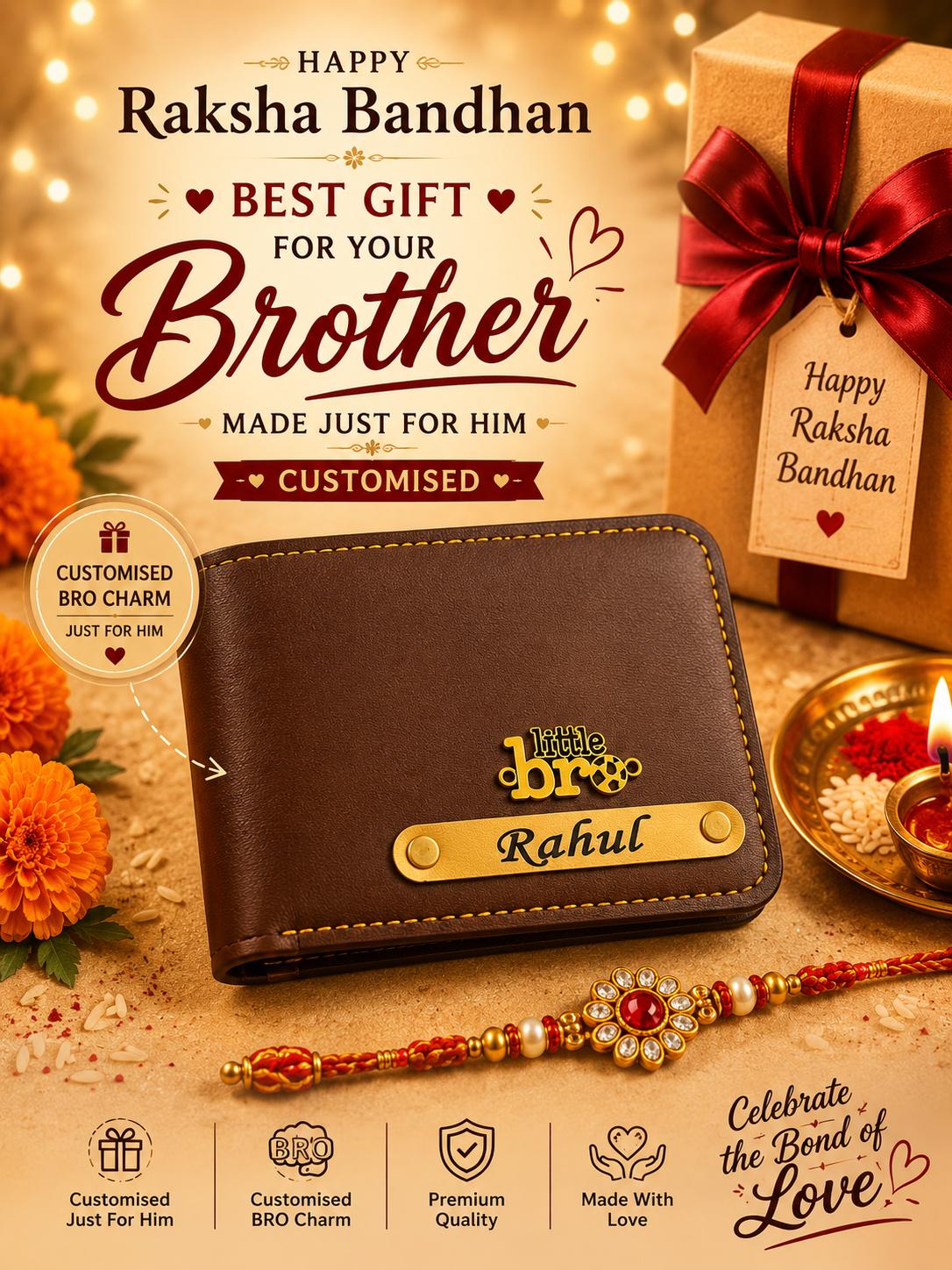Wallet and Rakhi combo