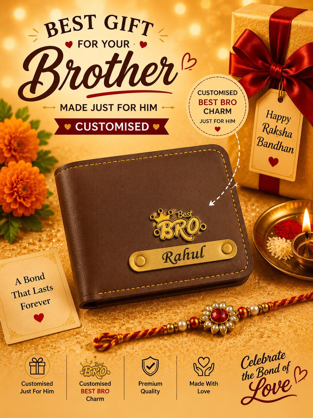 Wallet and Rakhi combo