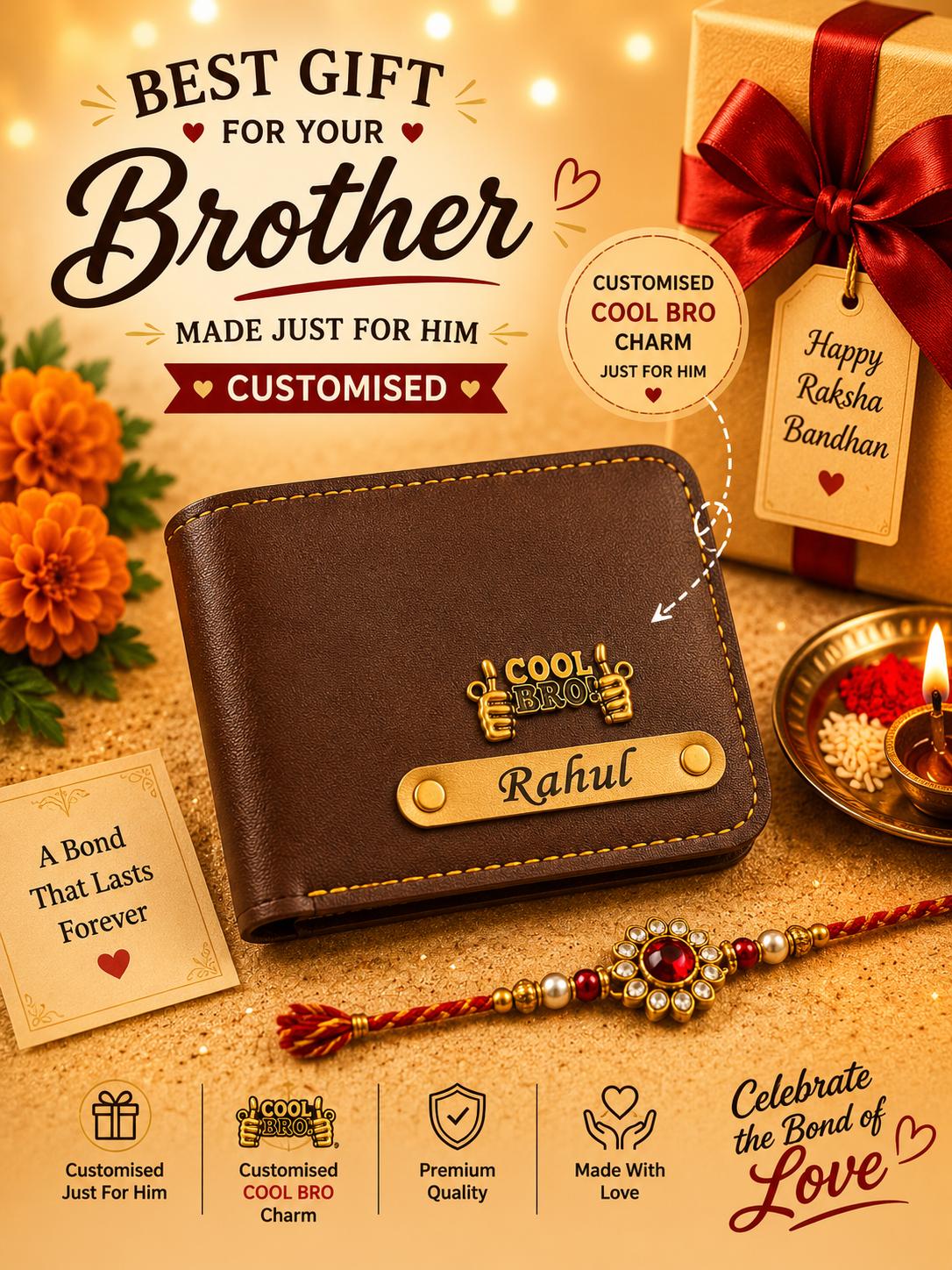 Wallet and Rakhi combo