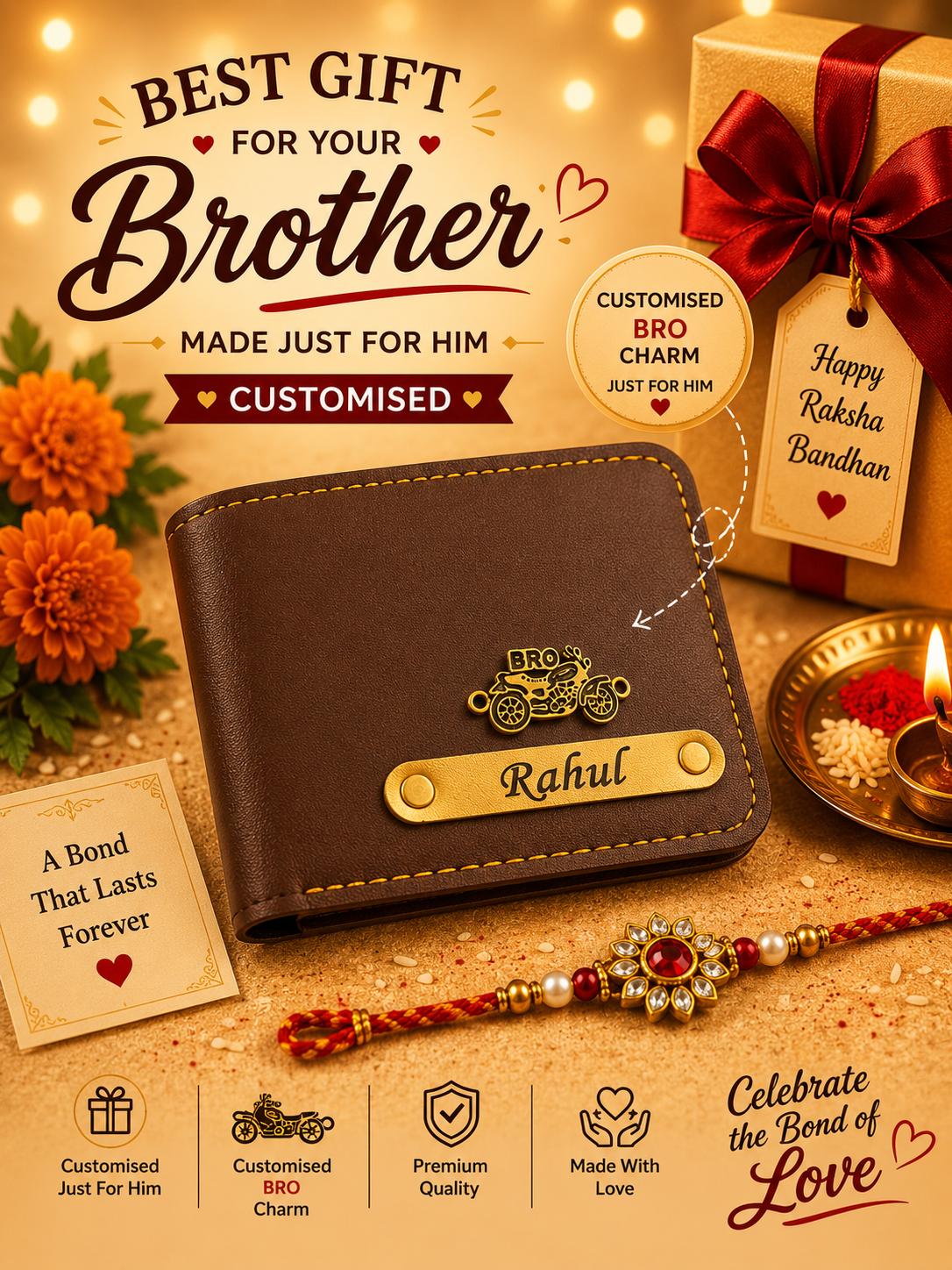 Wallet and Rakhi combo