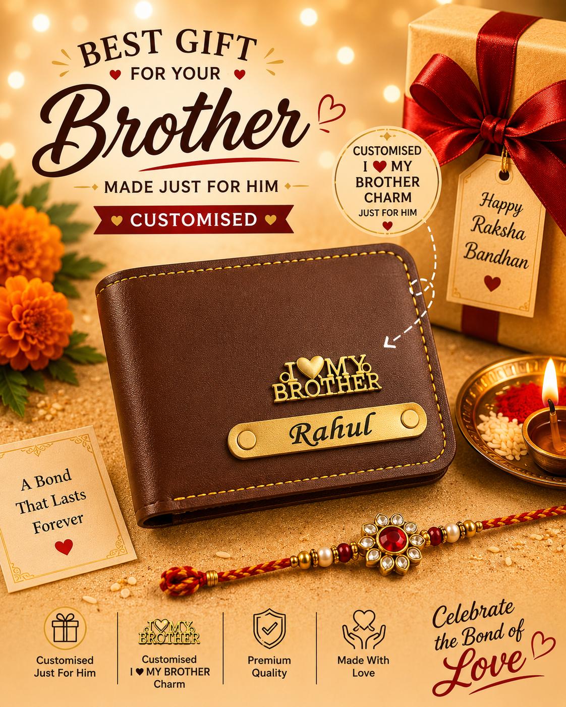 Wallet and Rakhi combo