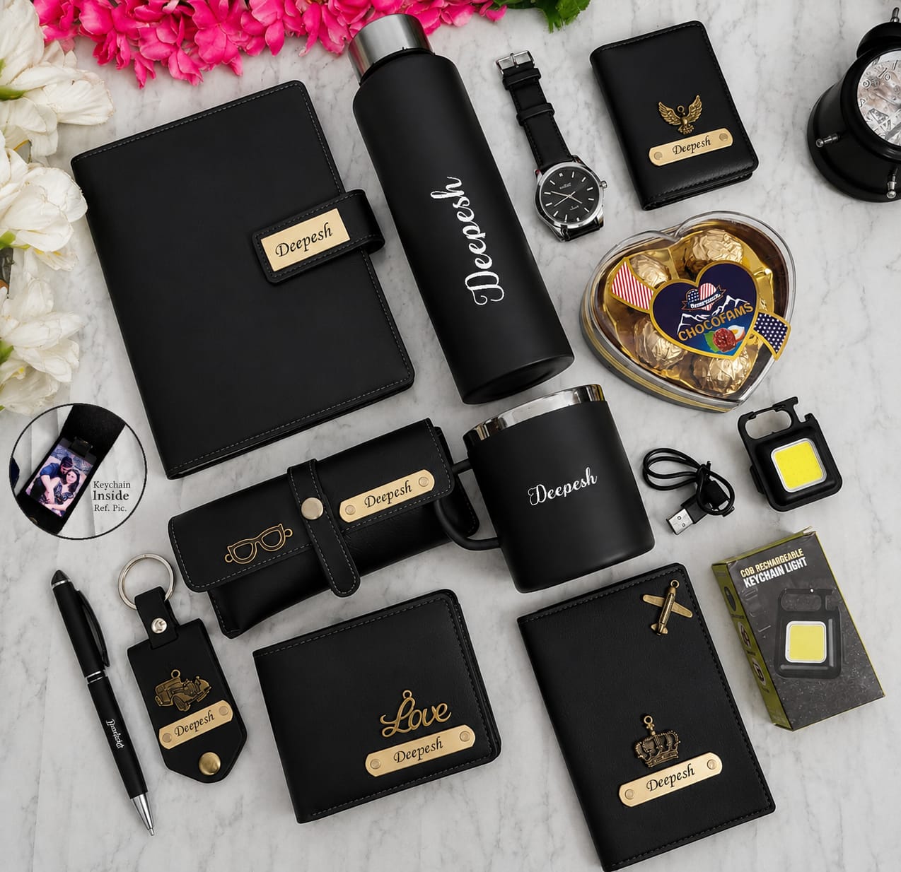 ⭐ Product - All black Hamper 1.0 (12 in 1 )
