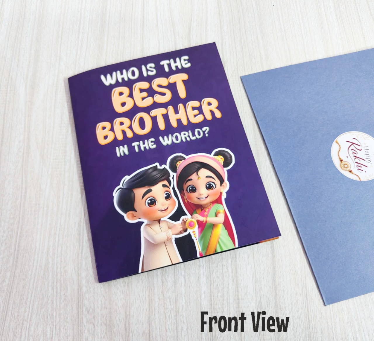 ⭐ Product - Rakhi Hamper 14.0  ( Mirror Rakhi Card )