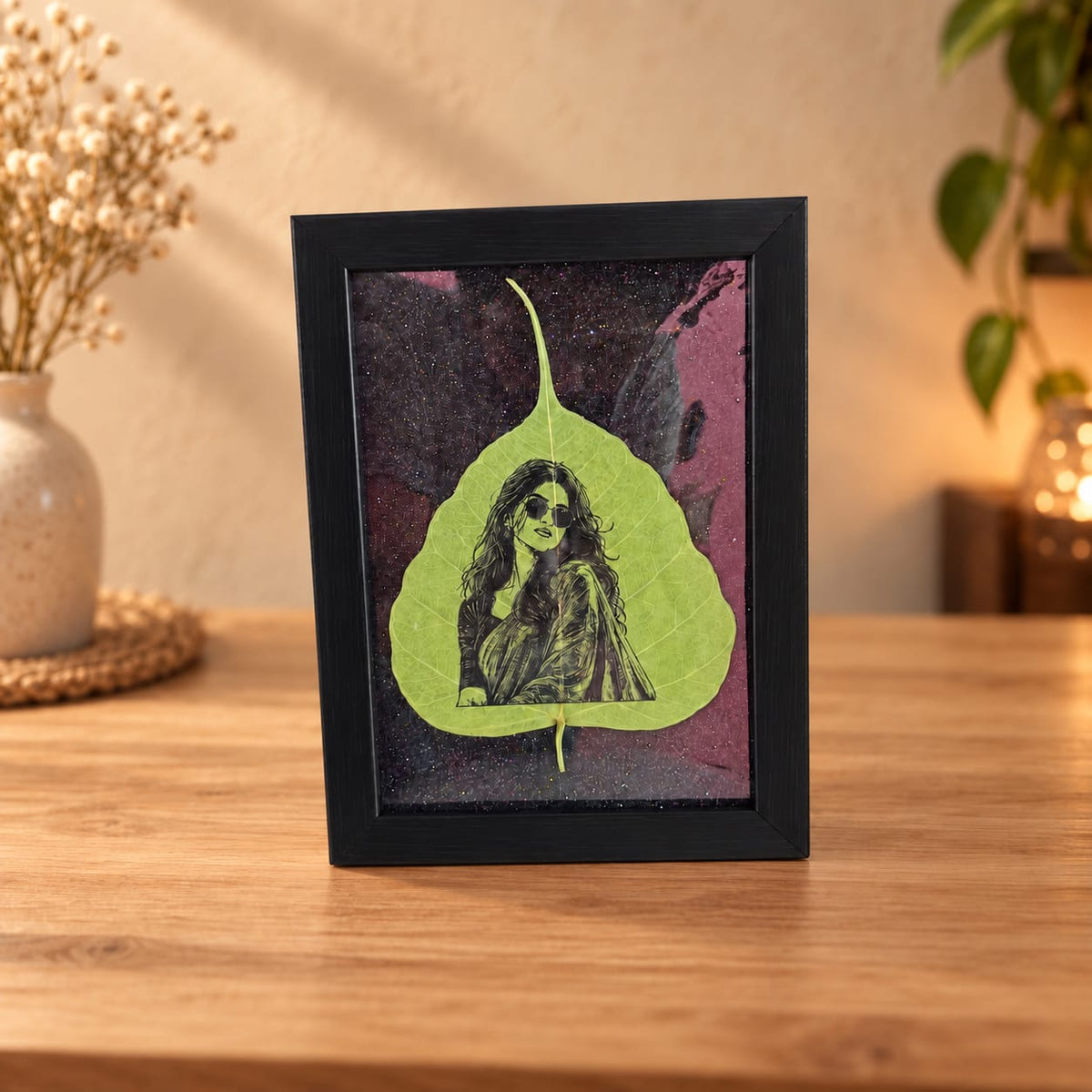 💝 *ORIGINAL DRIED LEAF PHOTO ART FRAME:*