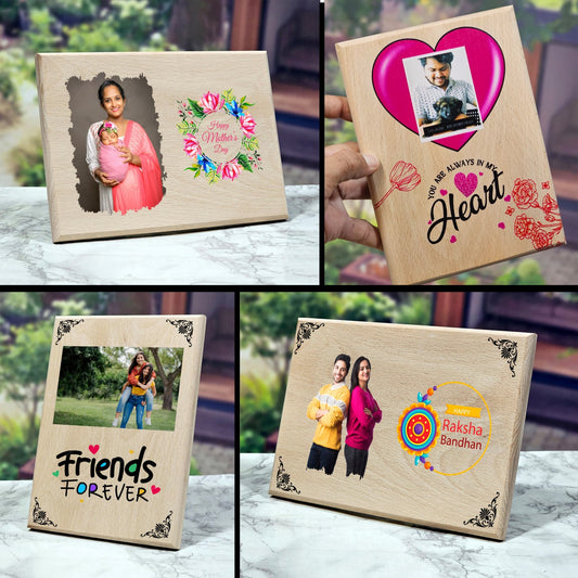 💝 CUSTOMISED WOODEN PHOTO PLAQUE (UV PRINT)