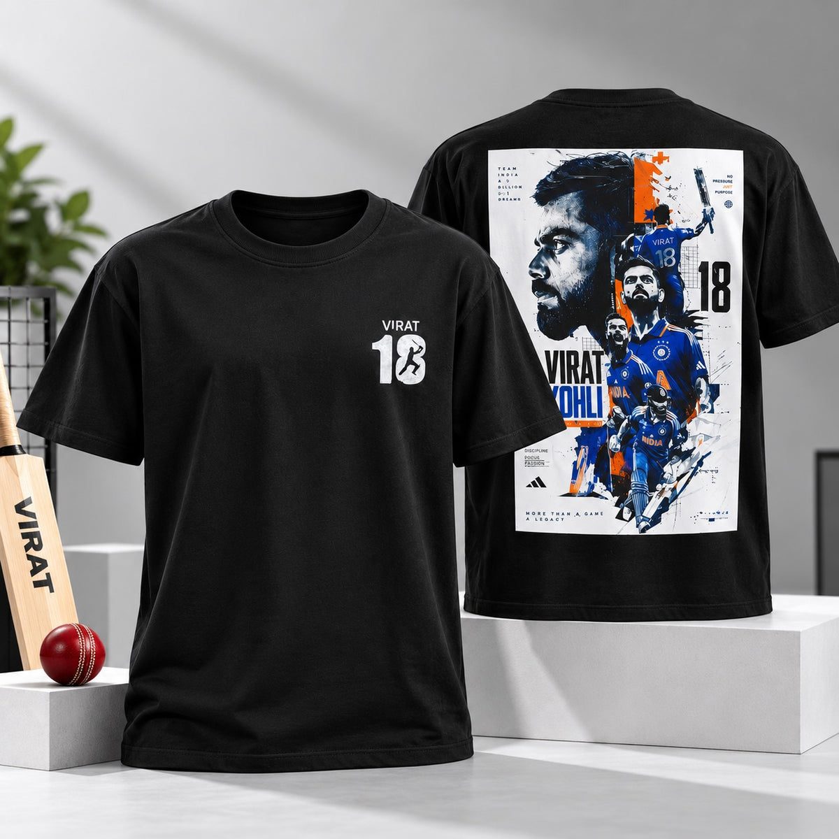 The Virat Kohli 18 T-Shirt is here! 🖤❤️