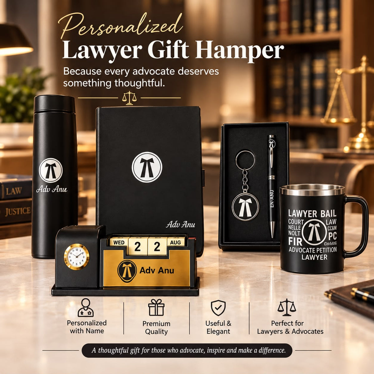 PERSONALIZED LAWYER GIFT HAMPER